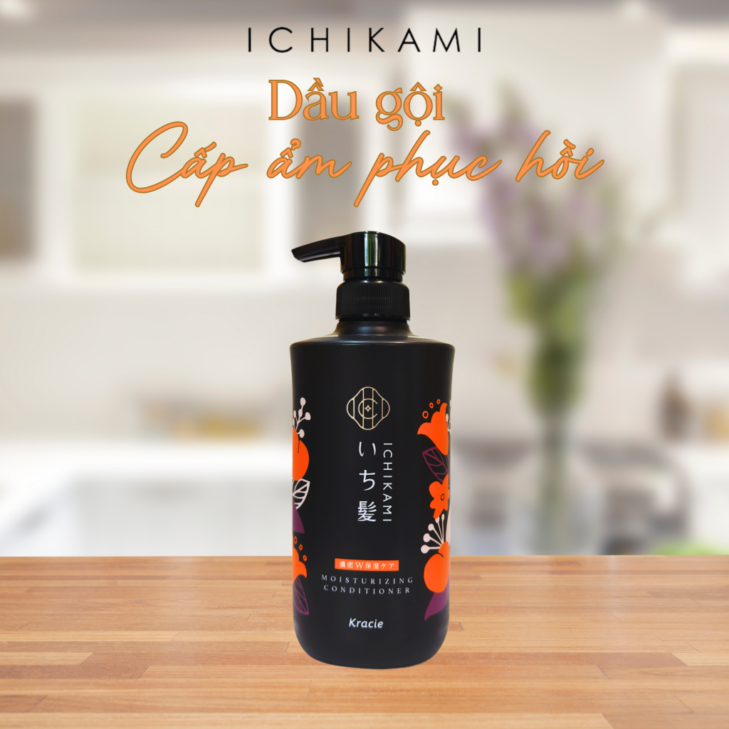 Dầu Gội Xả Ichikami Moisturizing 480ml (cam)