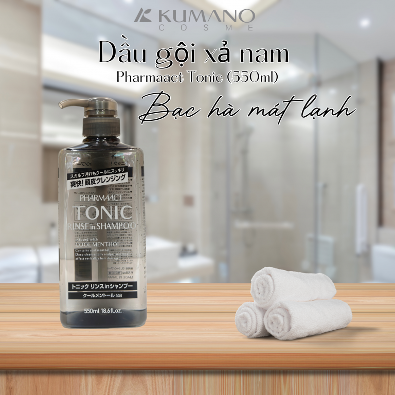 Dầu Gội Bạc Hà Dành Cho Nam Pharmaact Tonic - 550ml