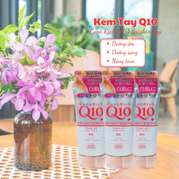 Kem dưỡng tay Q10 Brightening – Kose