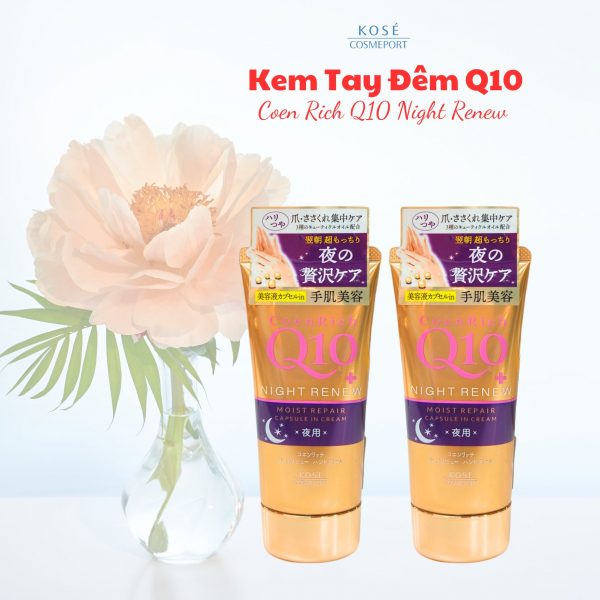 Kem dưỡng tay Q10 Night Renew – Kose