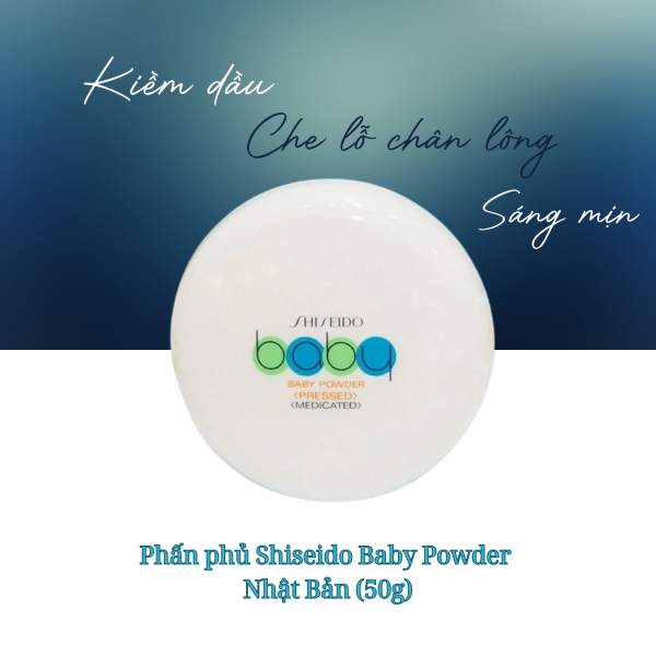 Phấn phủ Shiseido Baby Powder - Nhật Bản (50g)