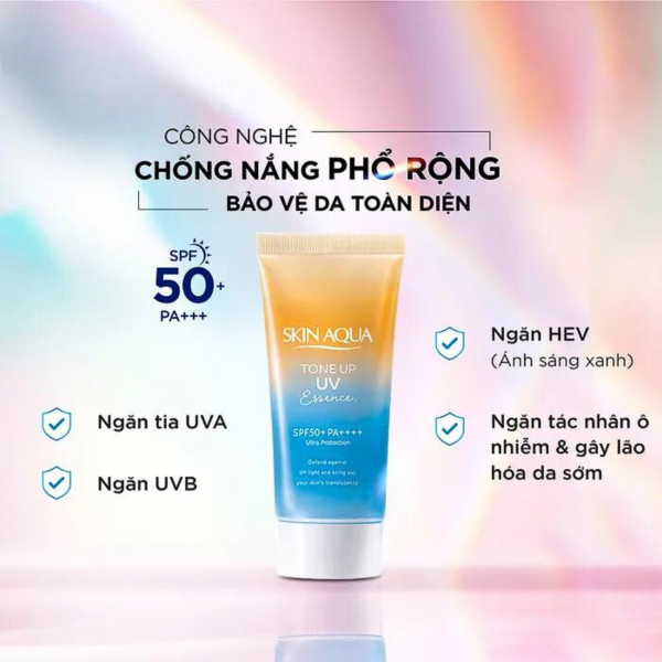 Kem Chống Nắng SKIN AQUA Tone Up UV Essence SPF50+ PA++++