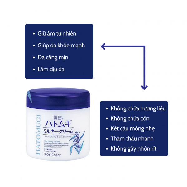 Kem Dưỡng ẩm Hatomugi Moisturizing Conditioning Gel 300g