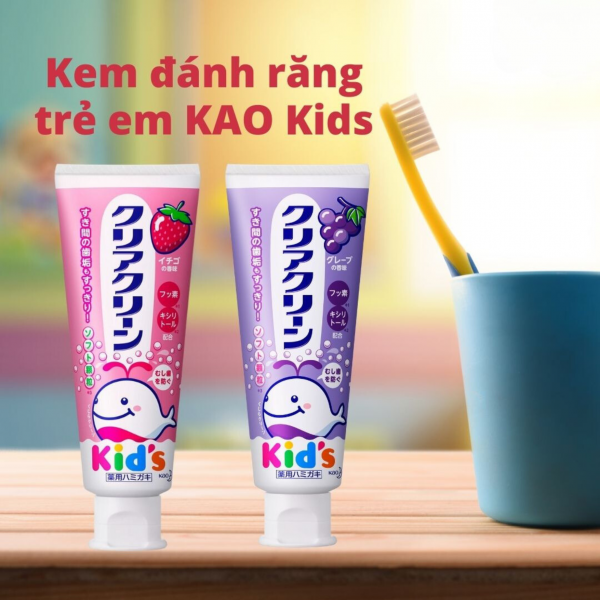 Kem đánh răng Kids Kao Nhật Bản