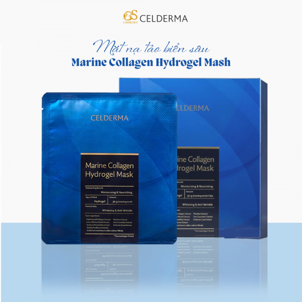 Mặt nạ thạch Celderma Marine Collagen Hydrogel Mask (Hộp 3 chiếc)