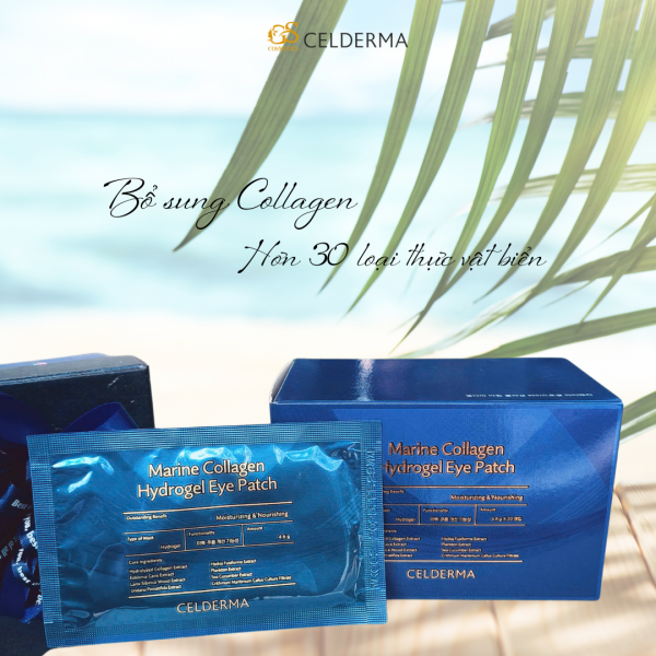 Miếng Dán Mắt CELDERMA Marine Collagen Hydrogel Eye Patch